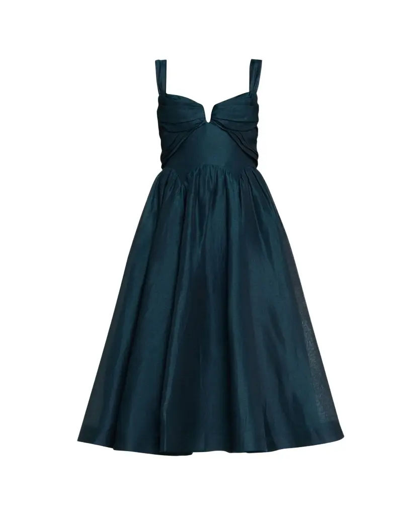 Zimmermann Rebellion Drape Midi Dress