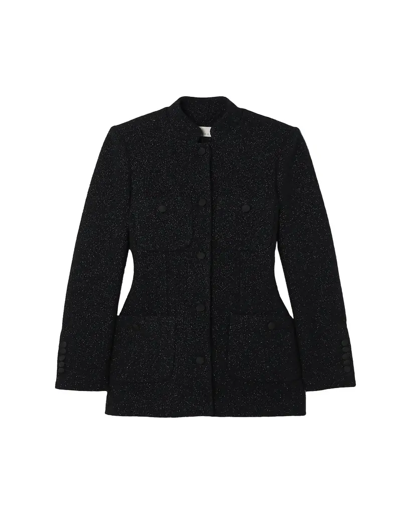 Liberowe Raja Metallic Wool Single-Breasted Jacket
