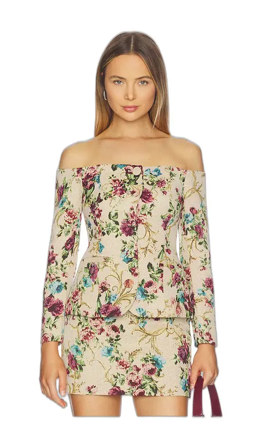 L'AGENCE Alice Off Shoulder Blazer