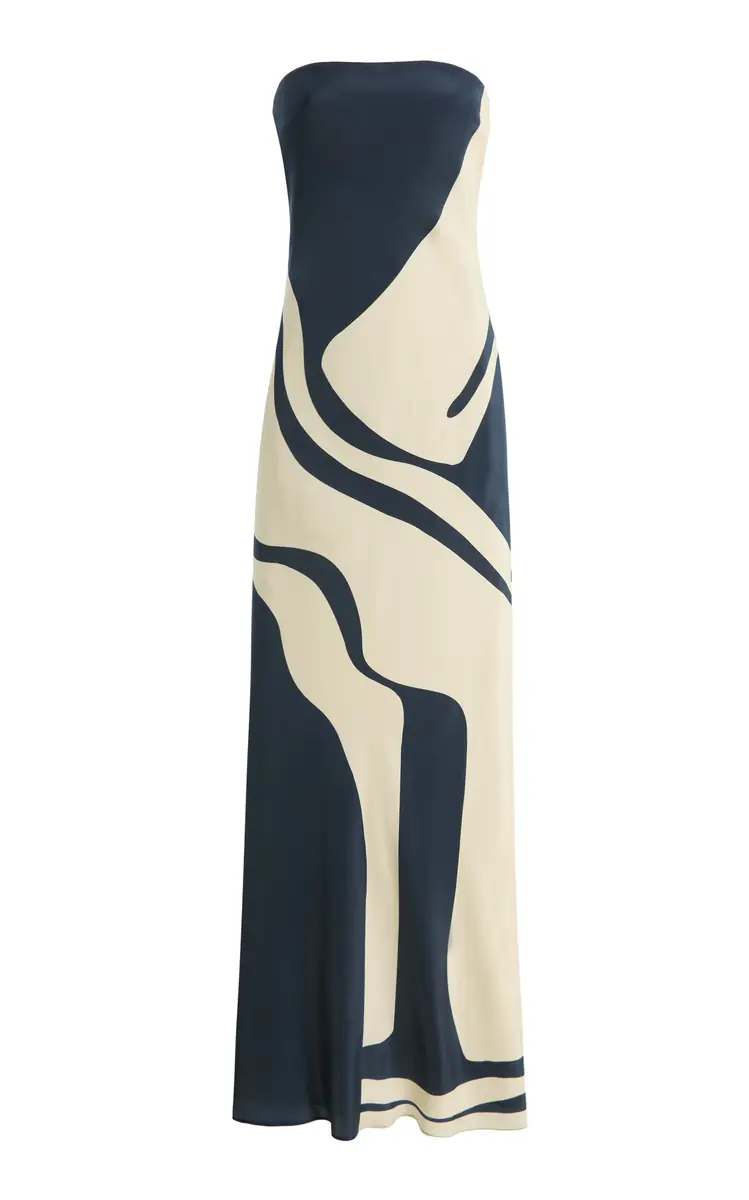 SIR. Lilou Strapless Midi Dress