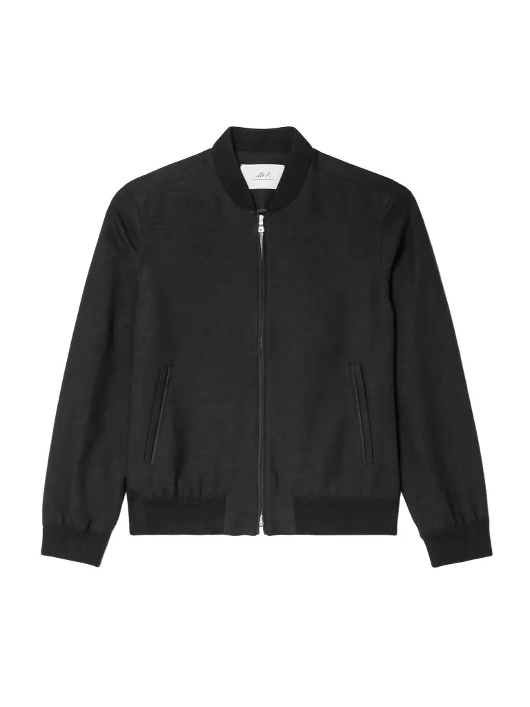 MR P. Linen and Cotton-Blend Bomber Jacket - Men