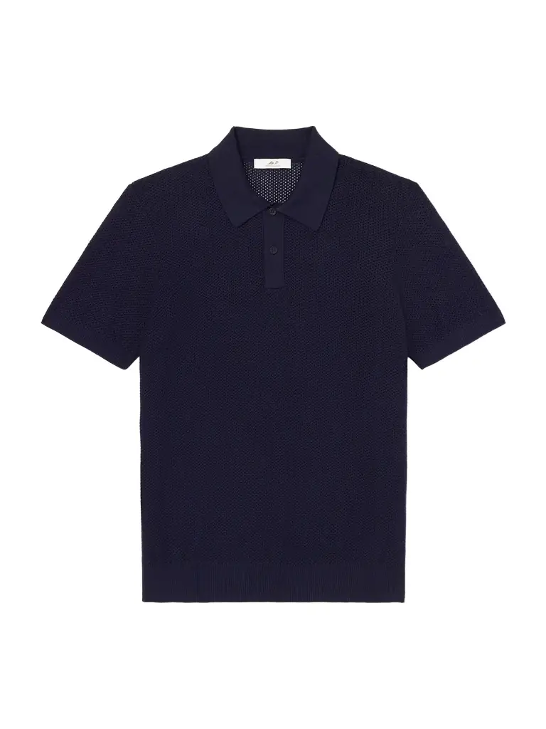 MR P. Honeycomb-Knit Organic Cotton Polo Shirt - Men
