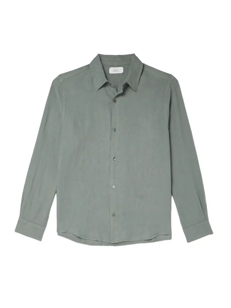 MR P. Garment-Dyed Linen Shirt - Men