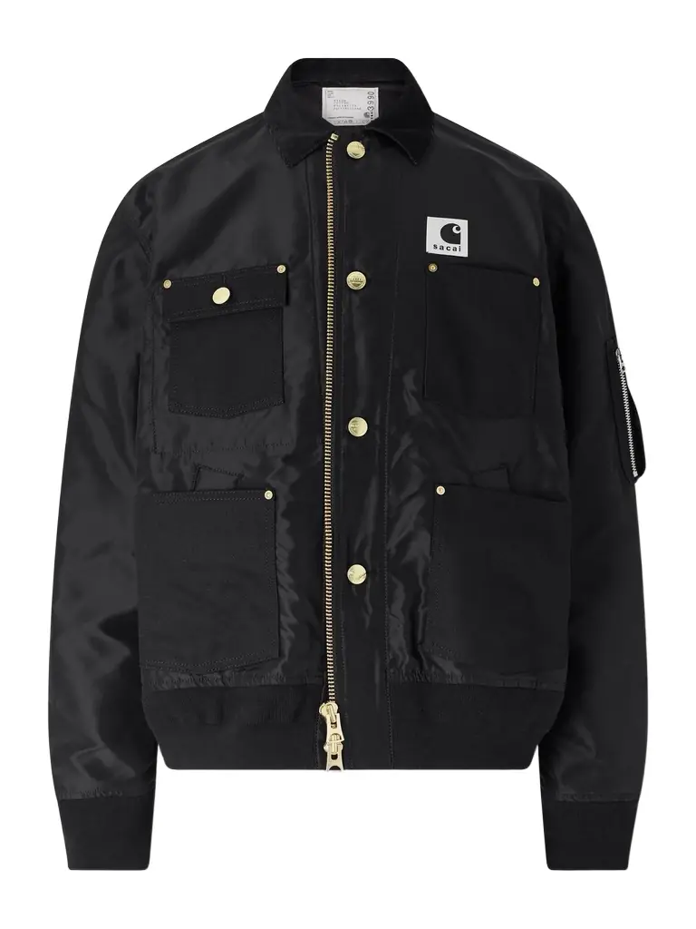 Sacai Carhart WIP Padded Shell and Cotton-Twill Bomber Jacket - Men