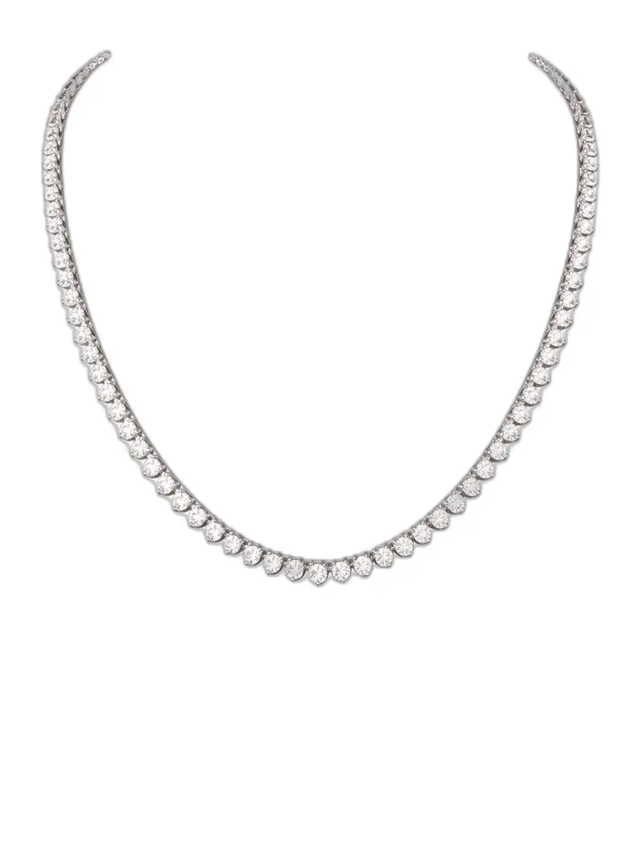 Wish Fine Jewelry 6.36ct Diamond 18K Gold Jenny Tennis Necklace