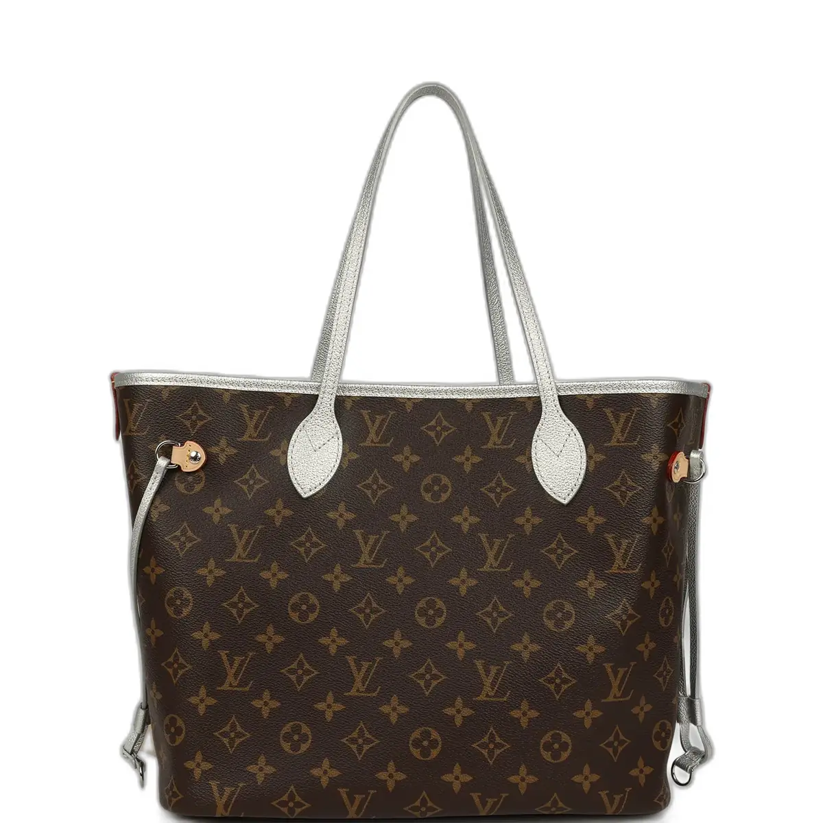 Louis Vuitton Louis Vuitton "57th Street NYC" Neverfull Inside Out MM Brown and Silver Monogram Silver Hardware - Women's Bags