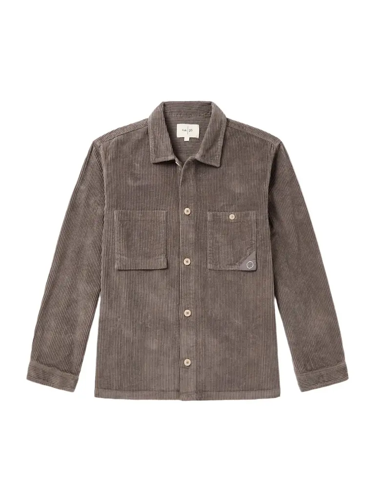 Folk Anniversary Patch Cotton-Corduroy Overshirt - Men