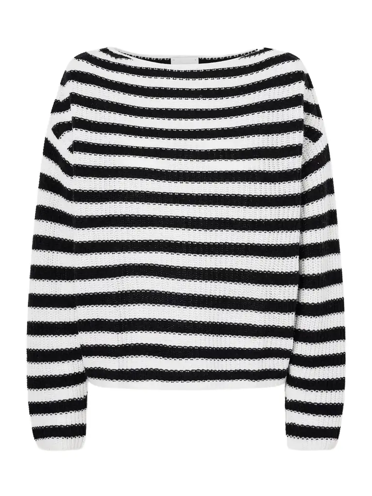 Allude Striped Cotton And Cashmere-blend Sweater