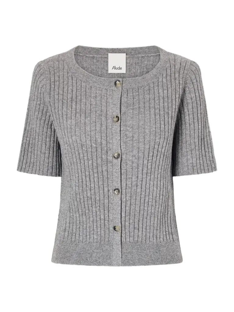 Allude Ribbed Cotton And Cashmere-blend Cardigan