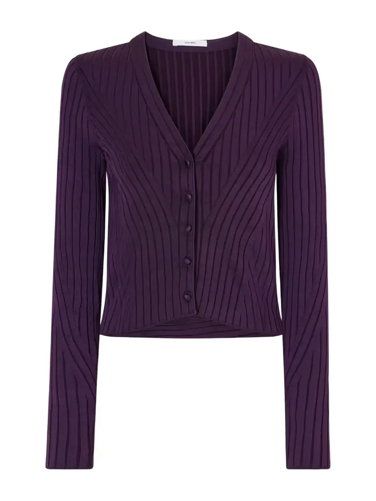 Adam Lippes Greer Cropped Ribbed-knit Cardigan