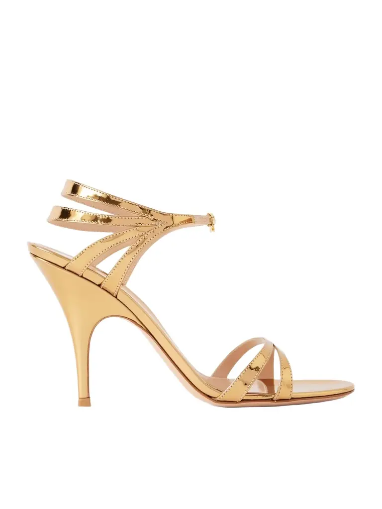 Gianvito Rossi 95 Mirrored-leather Sandals