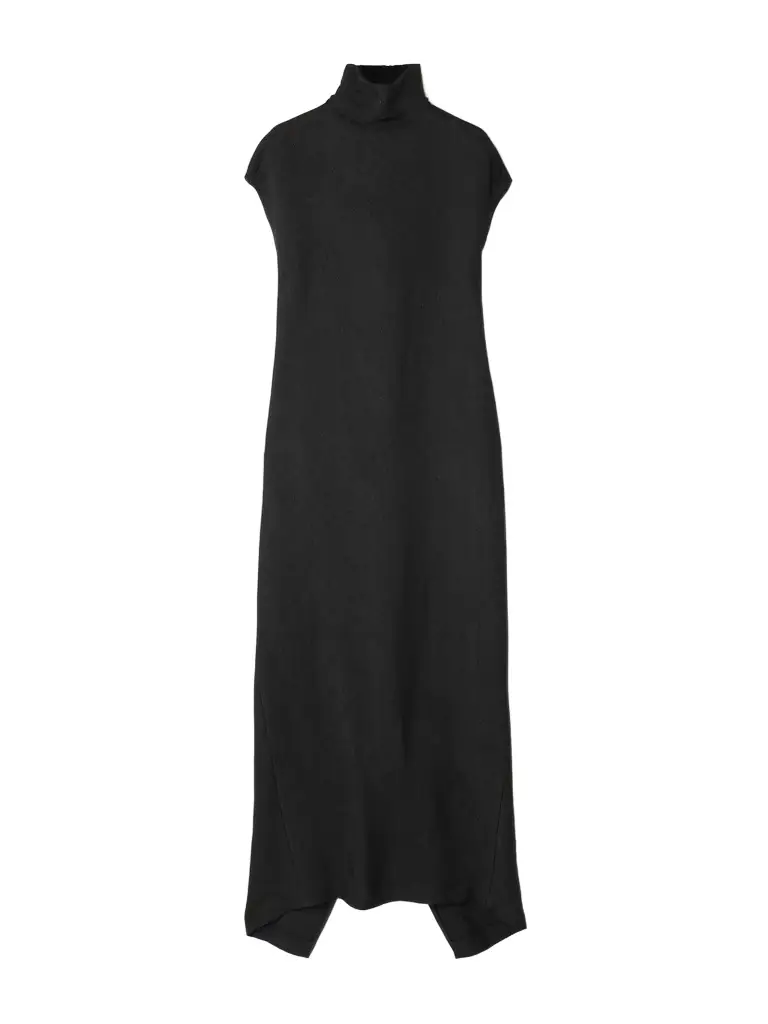 Calvin Klein Collection Willow Textured-crepe Turtleneck Midi Dress