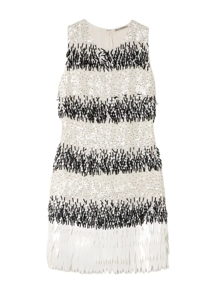 JW Anderson Embellished Chiffon Mini Dress