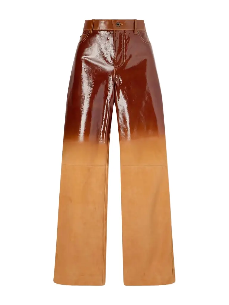 Loewe Dégradé Suede Straight-leg Pants