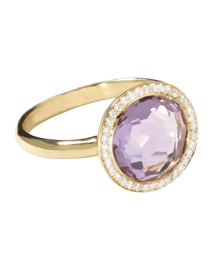 Ippolita Small Ring in 18K Gold with Diamonds