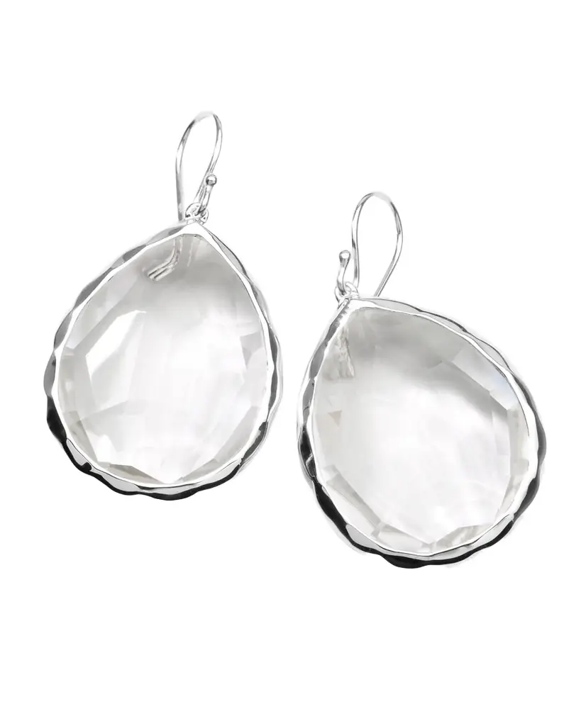 Ippolita Large Teardrop Earrings in Sterling Silver