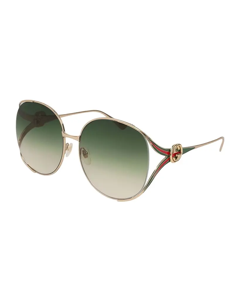 Gucci Oversized Oval GG Sunglasses