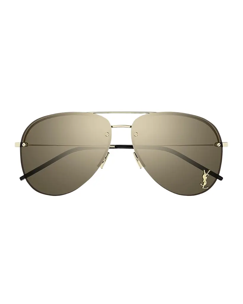 Saint Laurent Classic 11 Monochromatic Aviator Sunglasses