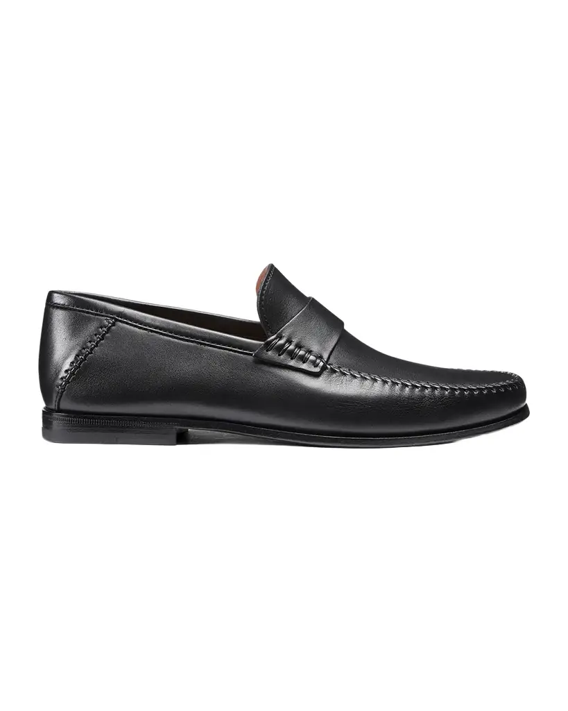 Santoni Men 's Paine Whipstitched Leather Loafers