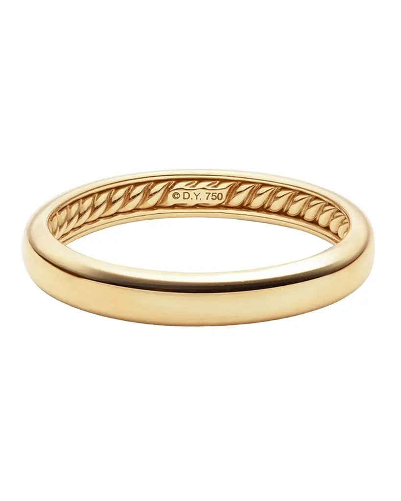 David Yurman Men 's DY Classic Band Ring in 18K Gold, 3.5mm
