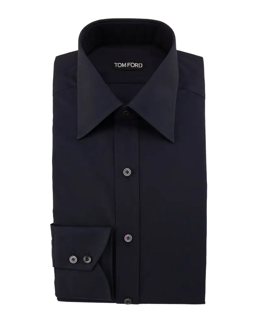 TOM FORD Men 's Solid Dress Shirt