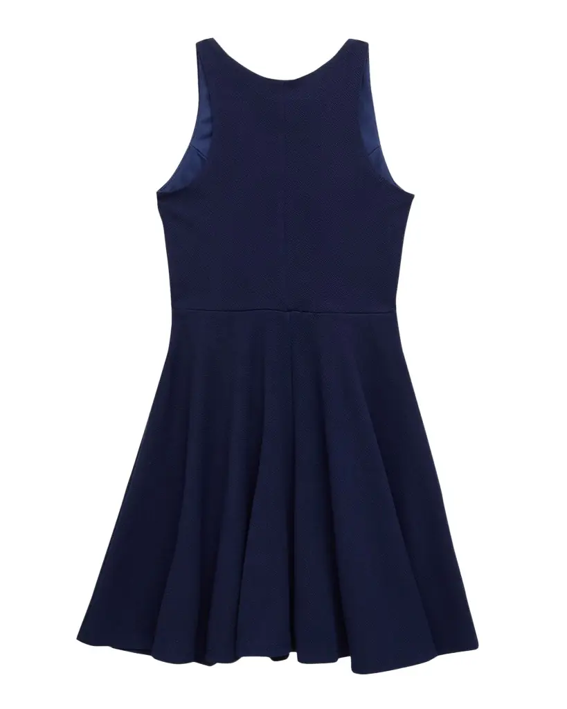 Un Deux Trois Girl 's Textured Racerback Dress, Size -20