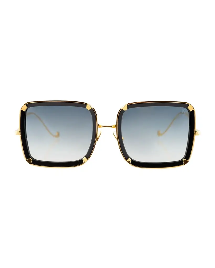 Anna-Karin Karlsson White Moon Square Acetate Sunglasses