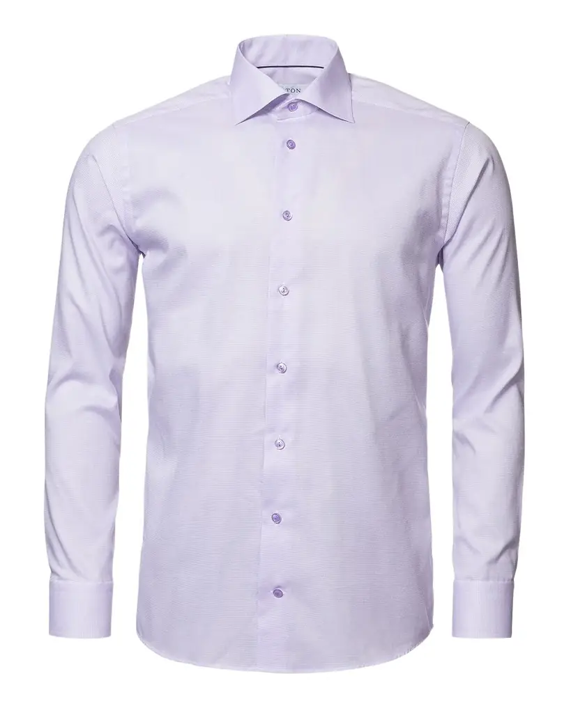 Eton Men 's Textured Solid Slim-Fit Dress Shirt