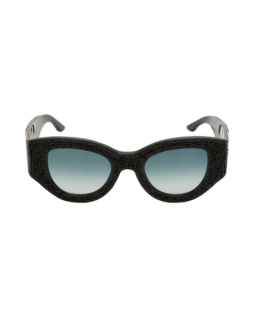 Anna-Karin Karlsson Lucky Goes to Vegas Crystals & Acetate Cat-Eye Sunglasses