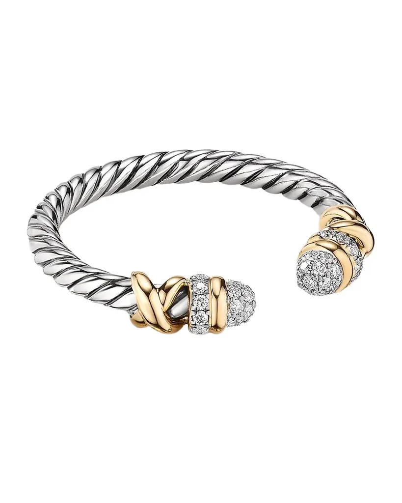 David Yurman 2.5mm Petite Helena Open Band Ring in Silver