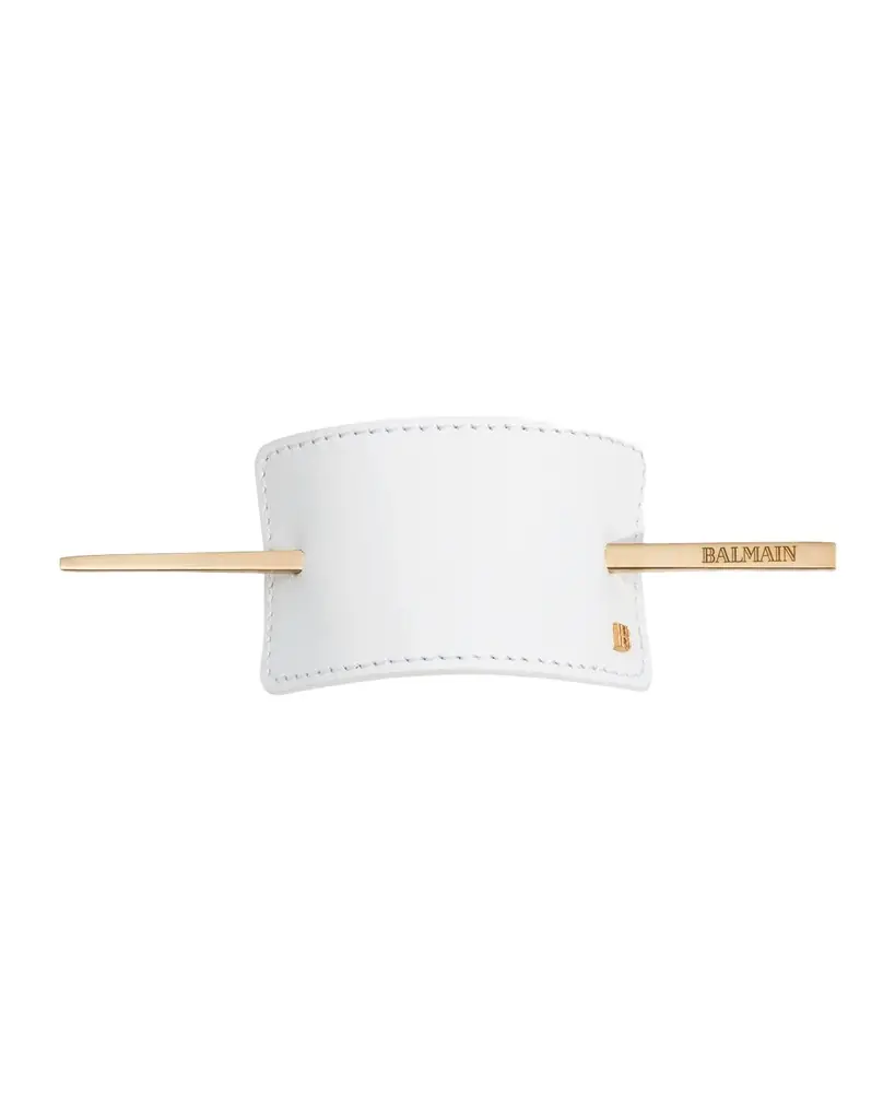 Balmain Hair Leather Hair Barrette