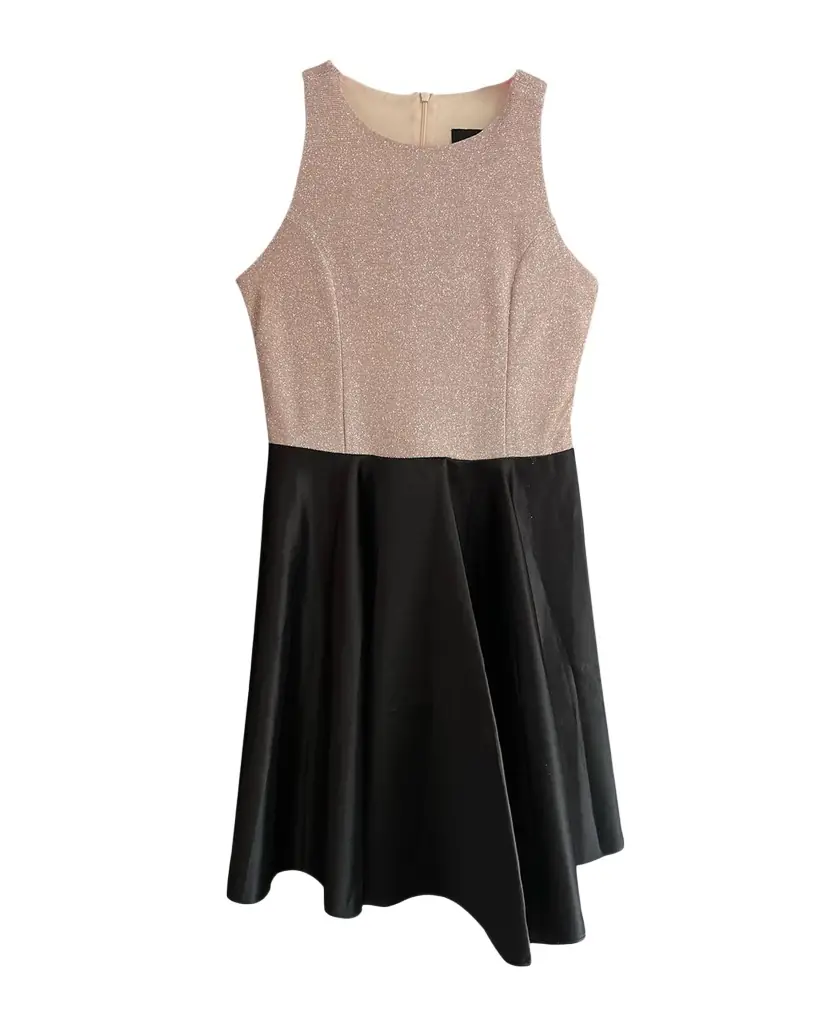 Un Deux Trois Girl 's Two-Tone Fit-&-Flare Dress, Size 7-16