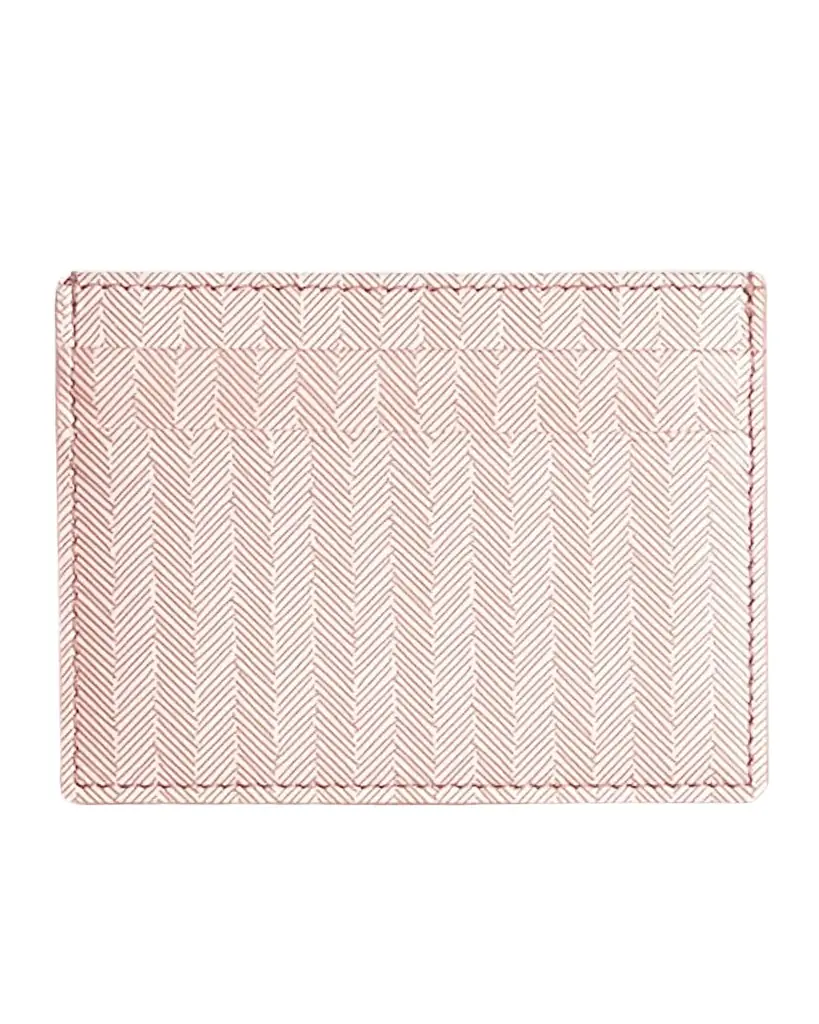 Bell 'INVITO Chevron Leather Credit Card Case