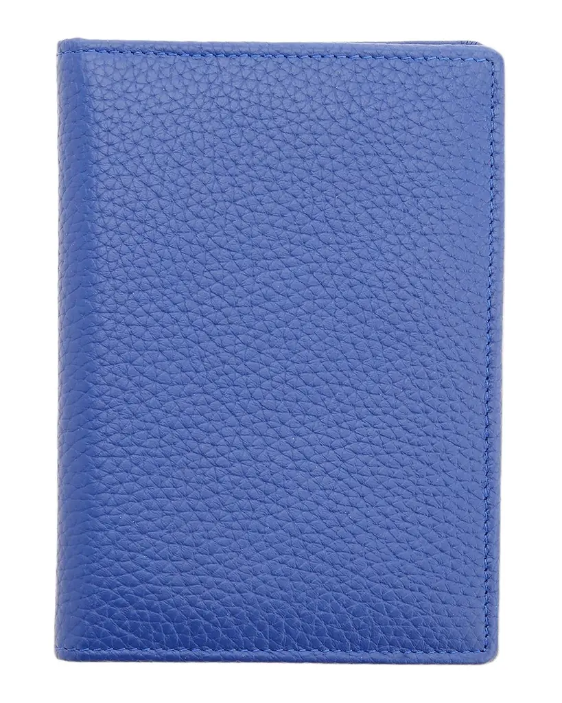 ROYCE New York Personalized Leather RFID-Blocking Passport Case
