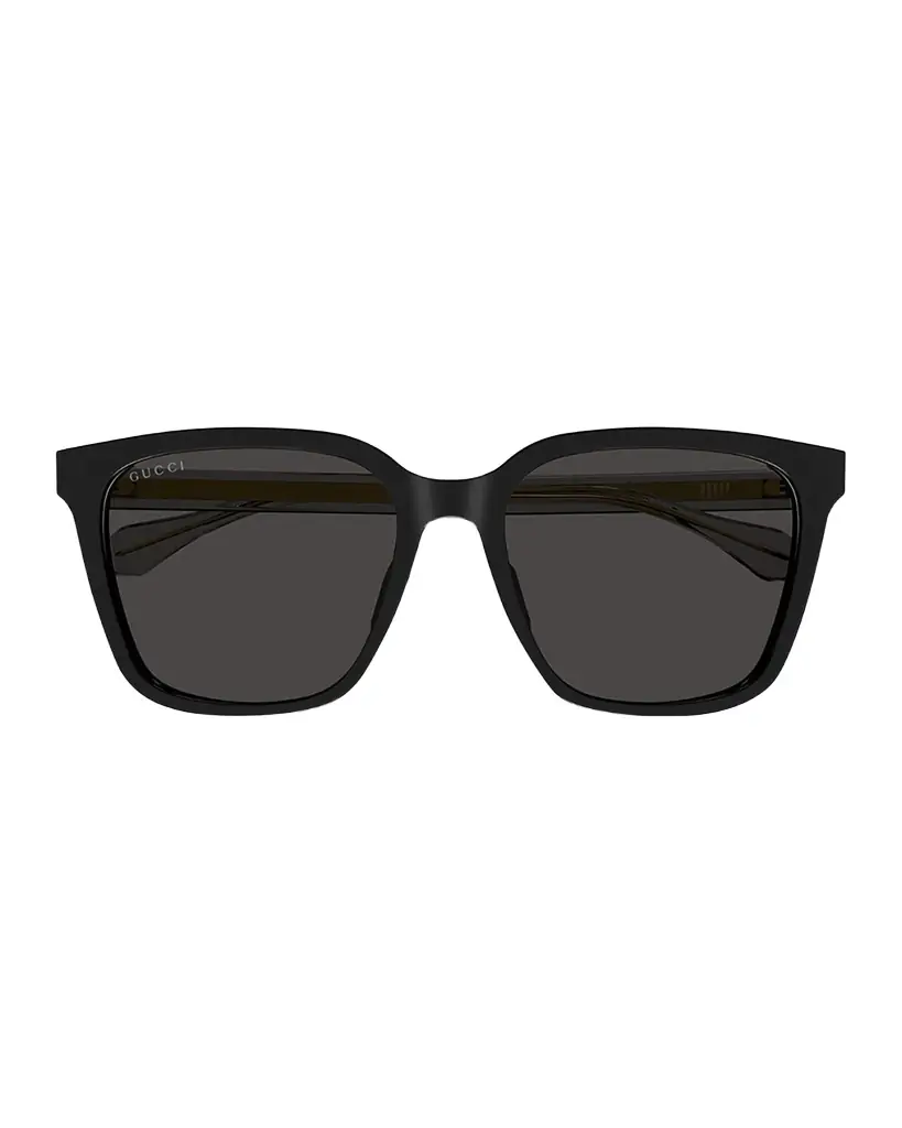 Gucci Men 's Temple-Logo Square Sunglasses