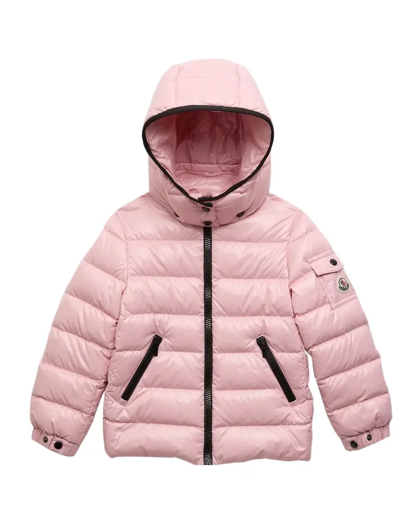 Moncler Girl 's Bady Quilted Puffer Down Jacket, Size 8-14