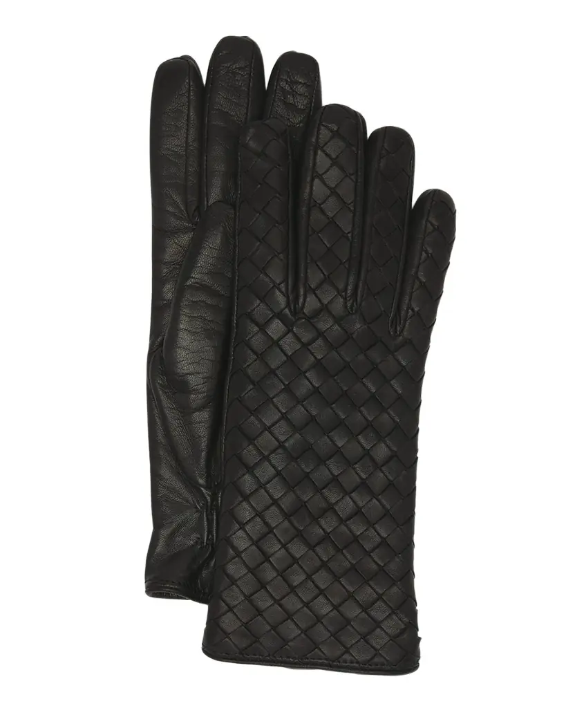 Bottega Veneta Woven Nappa Leather Gloves