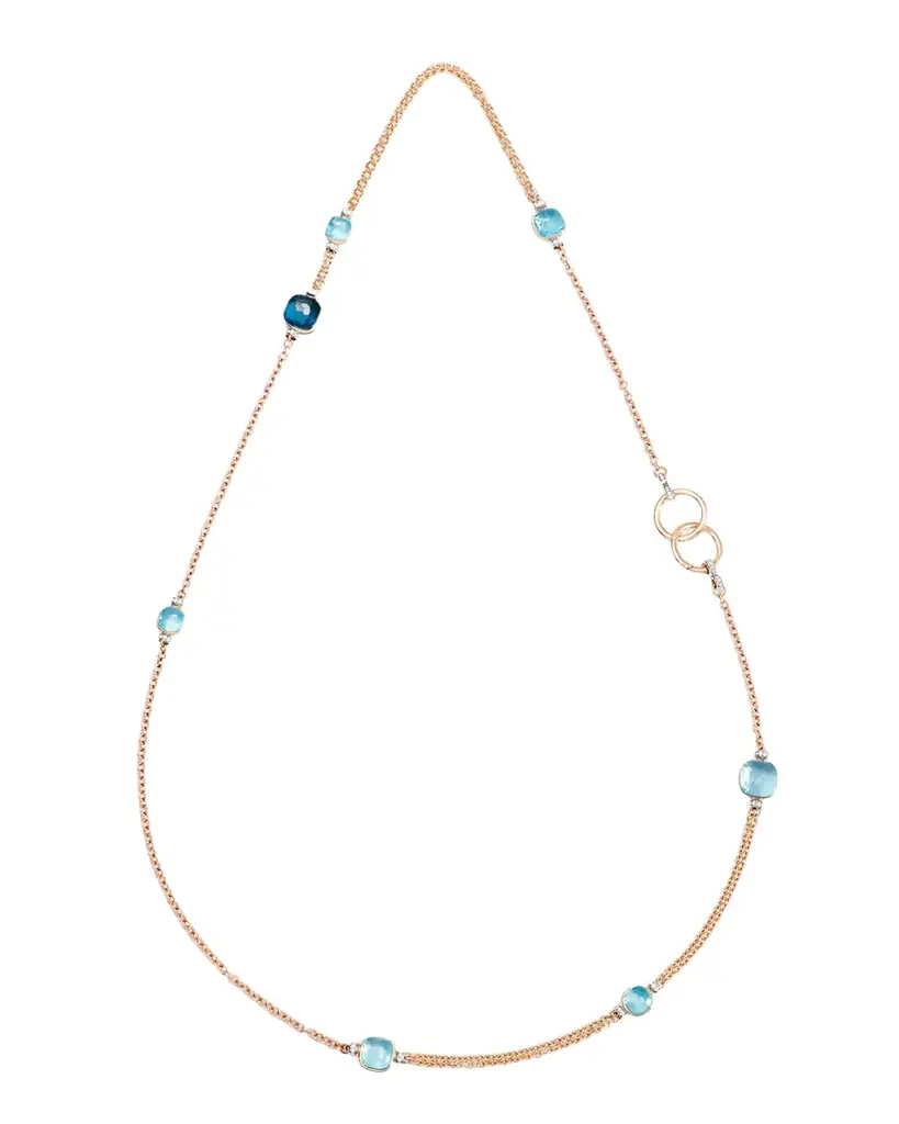 Pomellato Nudo Long Gemstone Necklace