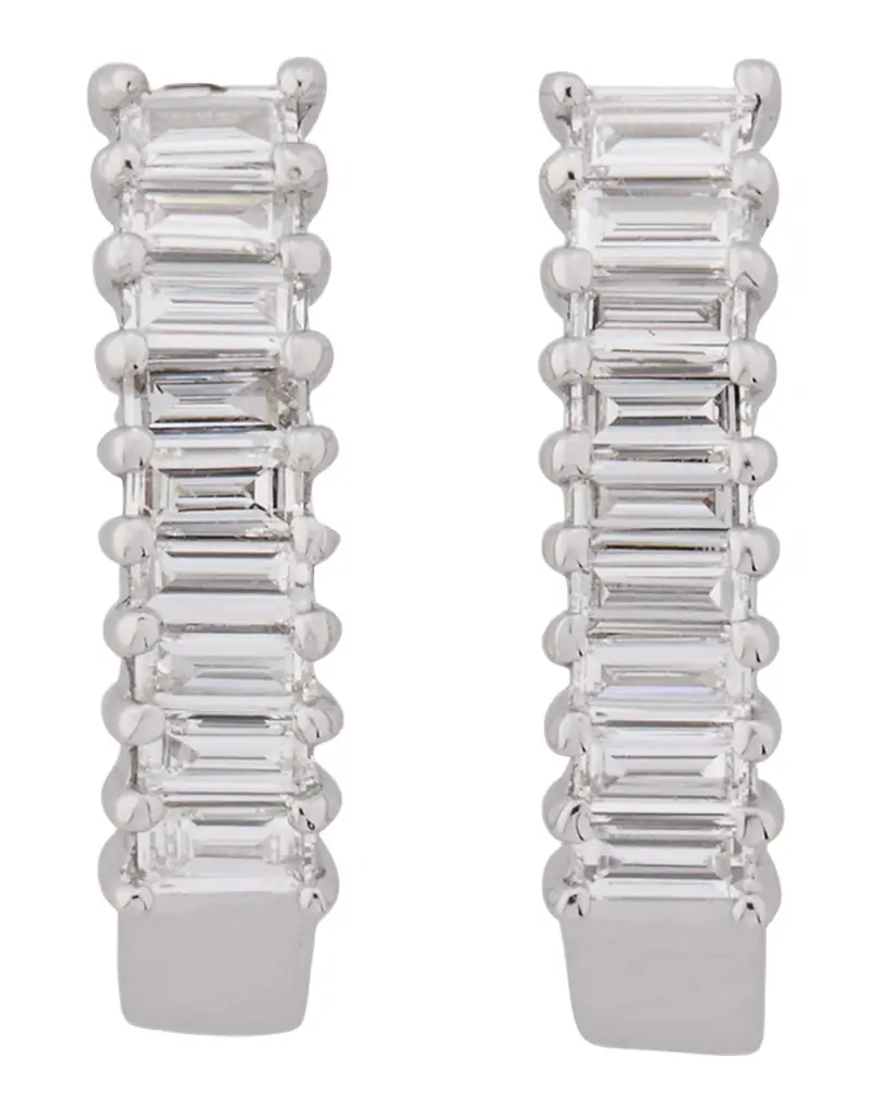 LANA 14K Gold Baguette Diamond Huggie Earrings, 0.5 tcw - Women's Jewelry And Watches
