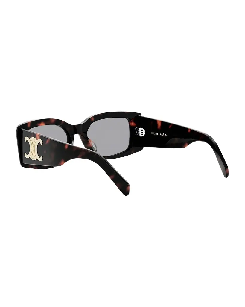 Celine Triomphe Acetate Rectangle Sunglasses