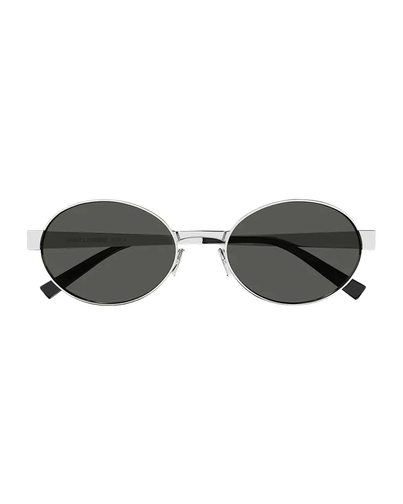 Saint Laurent Logo Metal Oval Sunglasses - Women's Accessories