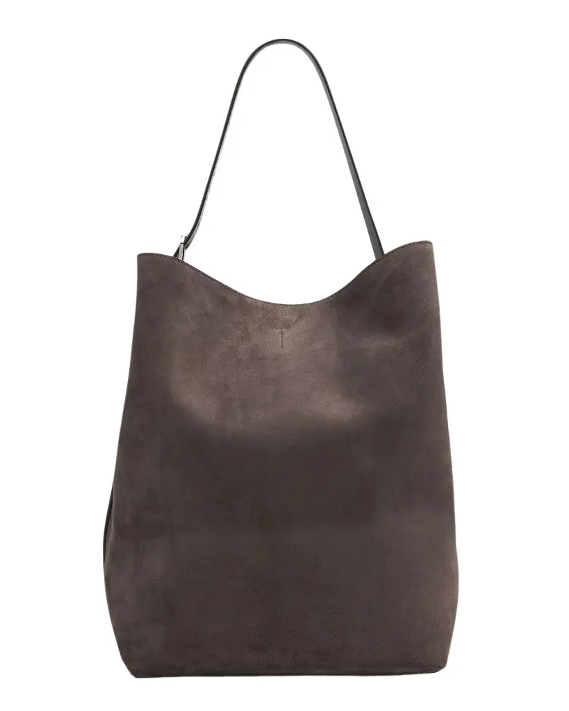 Toteme Belted Tote Bag in Suede