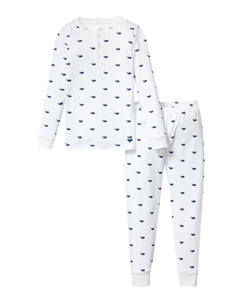 Petite Plume Kid 's Pima Cotton Snug Fit Pajama Set, Size 2-14