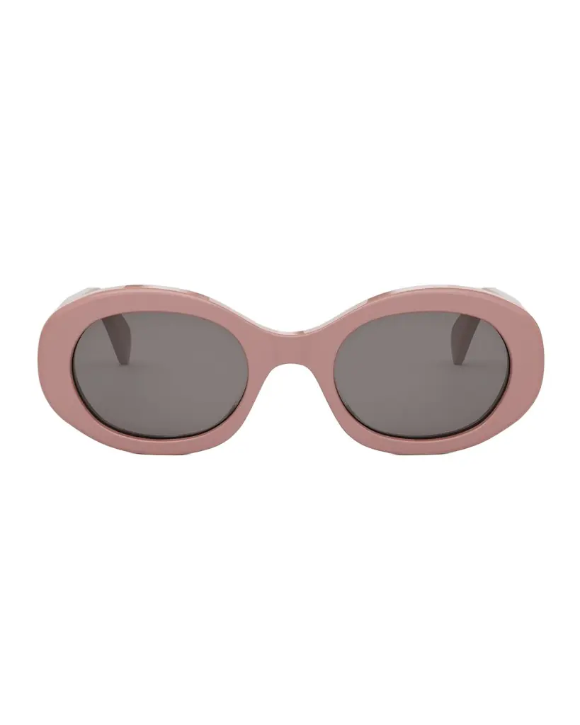 Celine Triomphe Acetate Oval Sunglasses