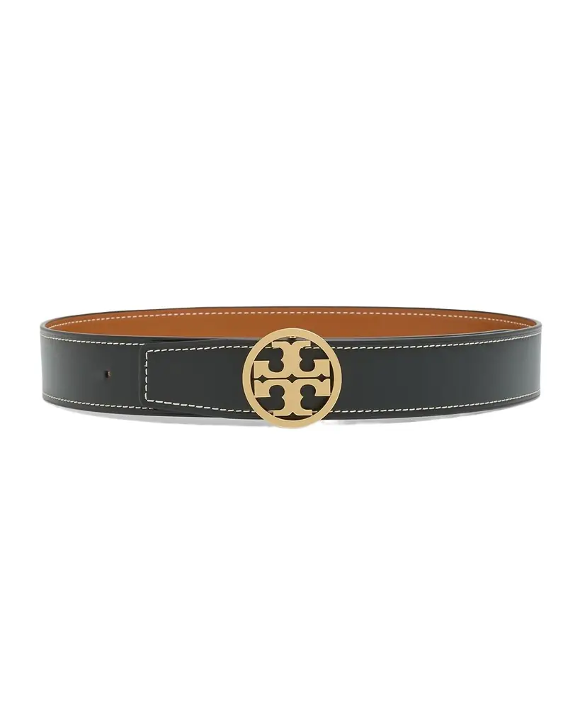 Tory Burch Miller Reversible Smooth Leather Belt