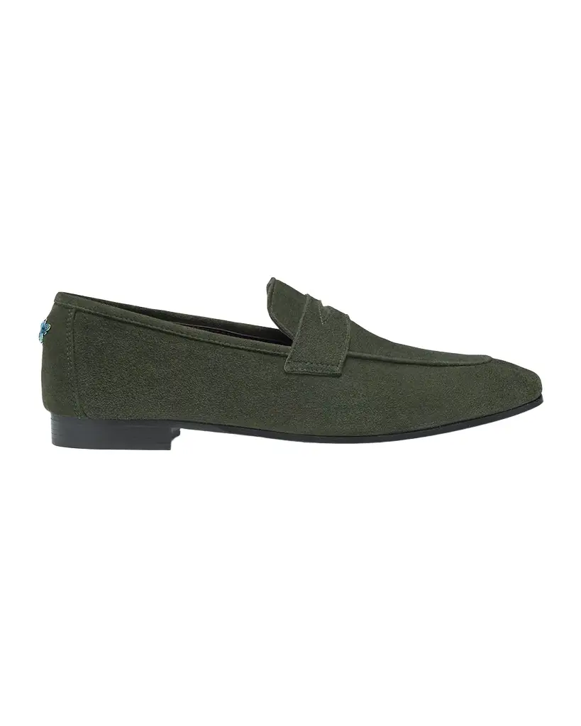 Bougeotte Flaneur Suede Penny Loafers