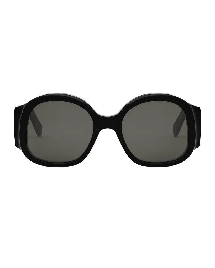 Celine Max Triomphe Round Acetate Sunglasses