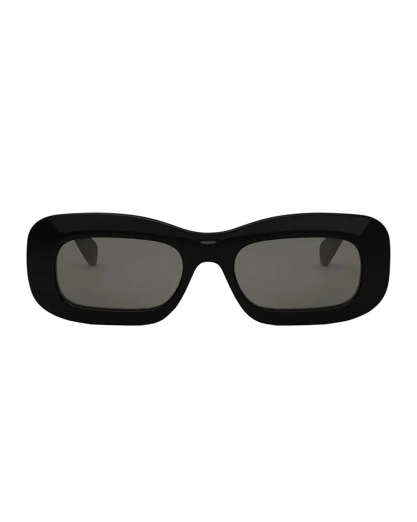 Celine Bold 3 Dots Acetate Rectangle Sunglasses