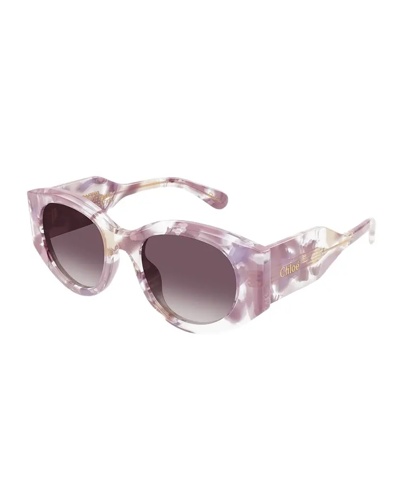 Chloe Round Acetate Sunglasses