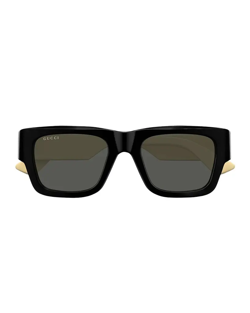 Gucci Men 's Gg1668sm Acetate Rectangle Sunglasses
